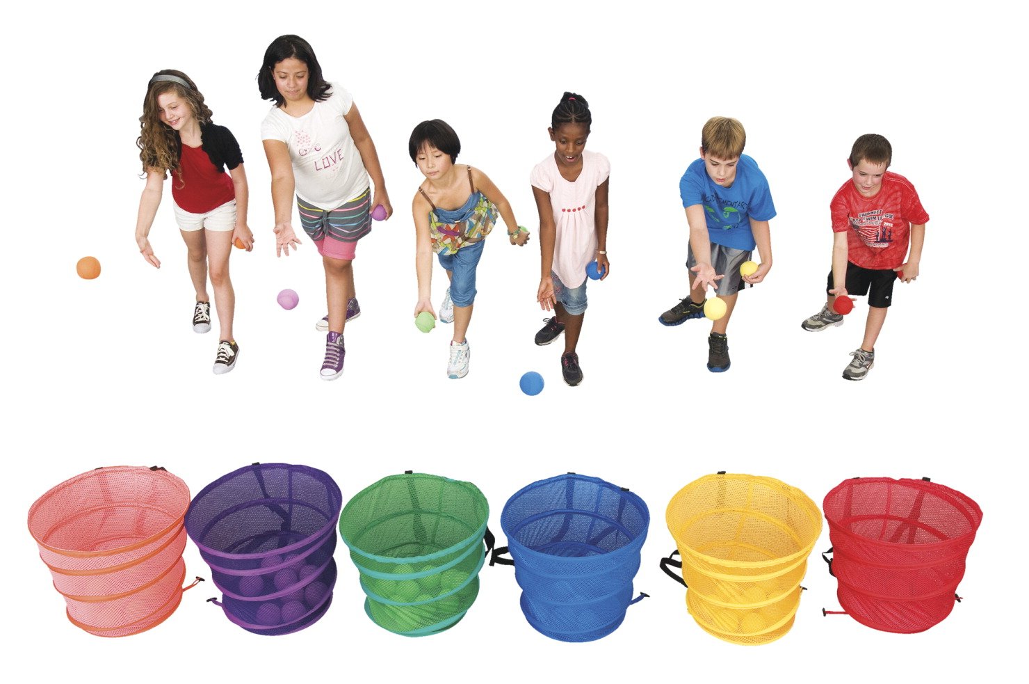 Sportime 6Team Pursuit Ball Game, Set of 6 Goals and 72 Balls Industrial & Scientific