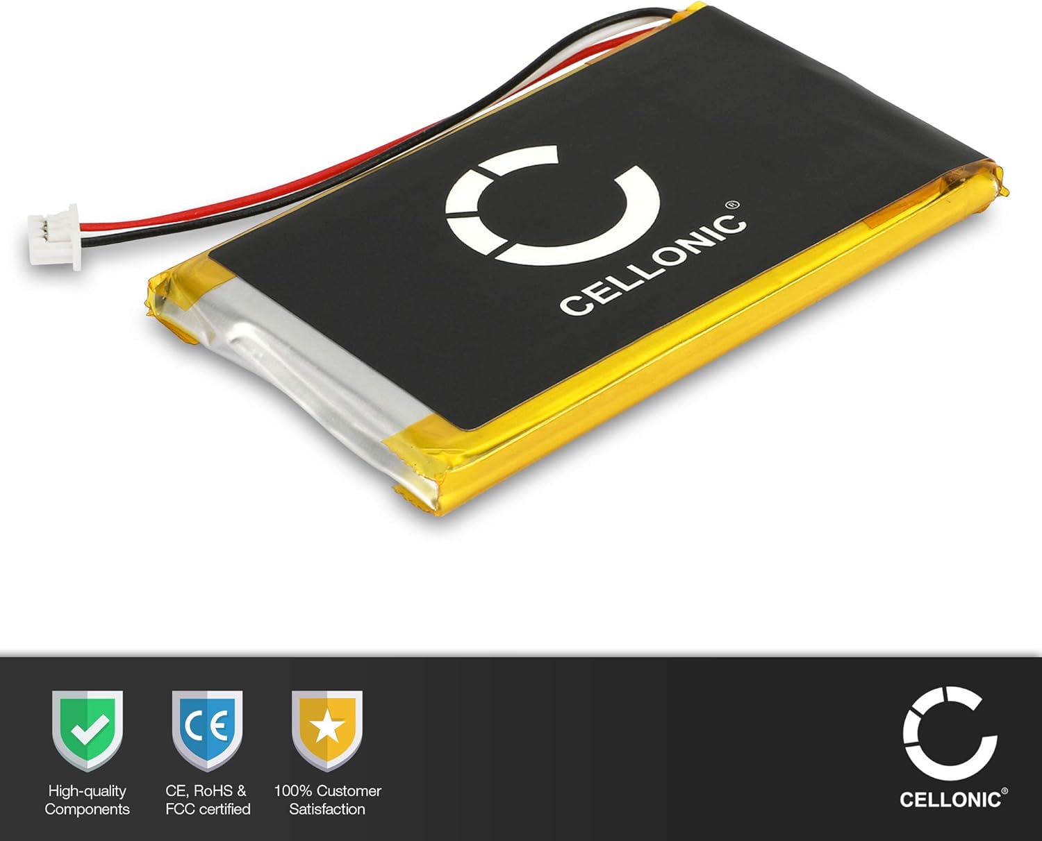 CELLONIC 1x Battery for GPS/Navigation Compatible with TomTom SatNav, GO 730, GO 630, 1697461 - (1300mAh, 3.7V) - Image 5