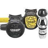 Scuba Diving Regulator Kit - AC2 Piston 1st Stage, Compact 2nd Stage, Octopus Compact - Light and Reliable - Made in Italy by Cressi