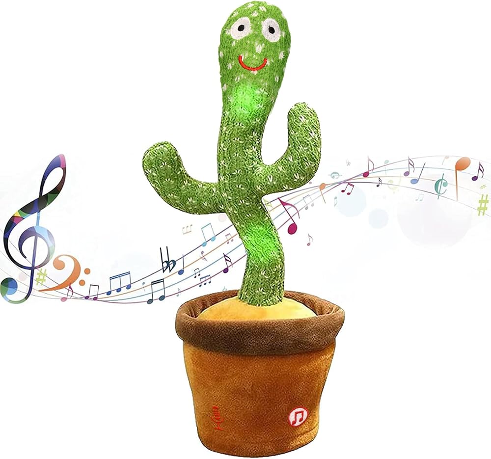 seOSTO Dancing Cactus Toy Repeat What You Say Talking Cactus Toy