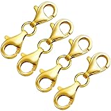 OHINGLT Double Lobster Clasp 14K Gold Plated 925