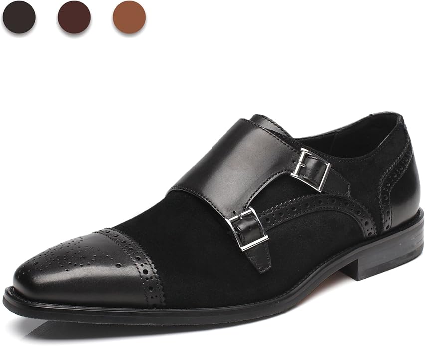 la milano double monk strap slip on loafer