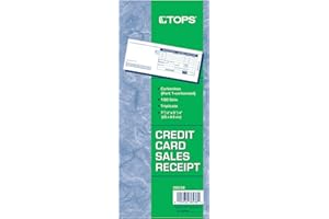 TOPS Credit Card Sales Slips, 3.25 x 7.785 Inch, 3-Part, 100 Sets, White (38538)