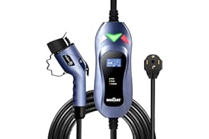 MUSTART Level 2 Portable EV Charger (240 Volt, 25ft Cable, 25 Amp), Electric Vehicle Charger Plug-in EV Charging Station with NEMA 14-30P