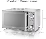 Swan 800W Solo Microwave 20L Silver 10 Power Levels SM3080LN view 7