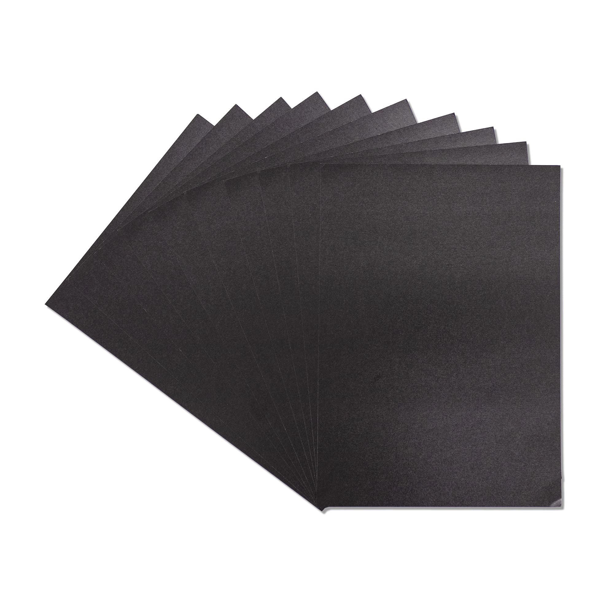 A4 Coloured Card Pack Single Sided Black – 310GSM (10 Sheet Pack) - Perfect for Arts and Crafts, Printing, Card Bases & Folding - Centura Pearl by Crafter's Companion