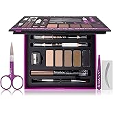 SHANY Brow Chicka Brow Eyebrow Set - 17 Piece Eyebrow Makeup Kit with Brow Powder, Brow Gel, Dual Ended Pencils, Stencils, Scissors, and Tweezers - All Hair Colors