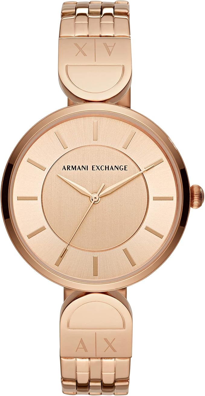 Armani Exchange Women's Analog Quartz Watch with Stainless Steel Strap