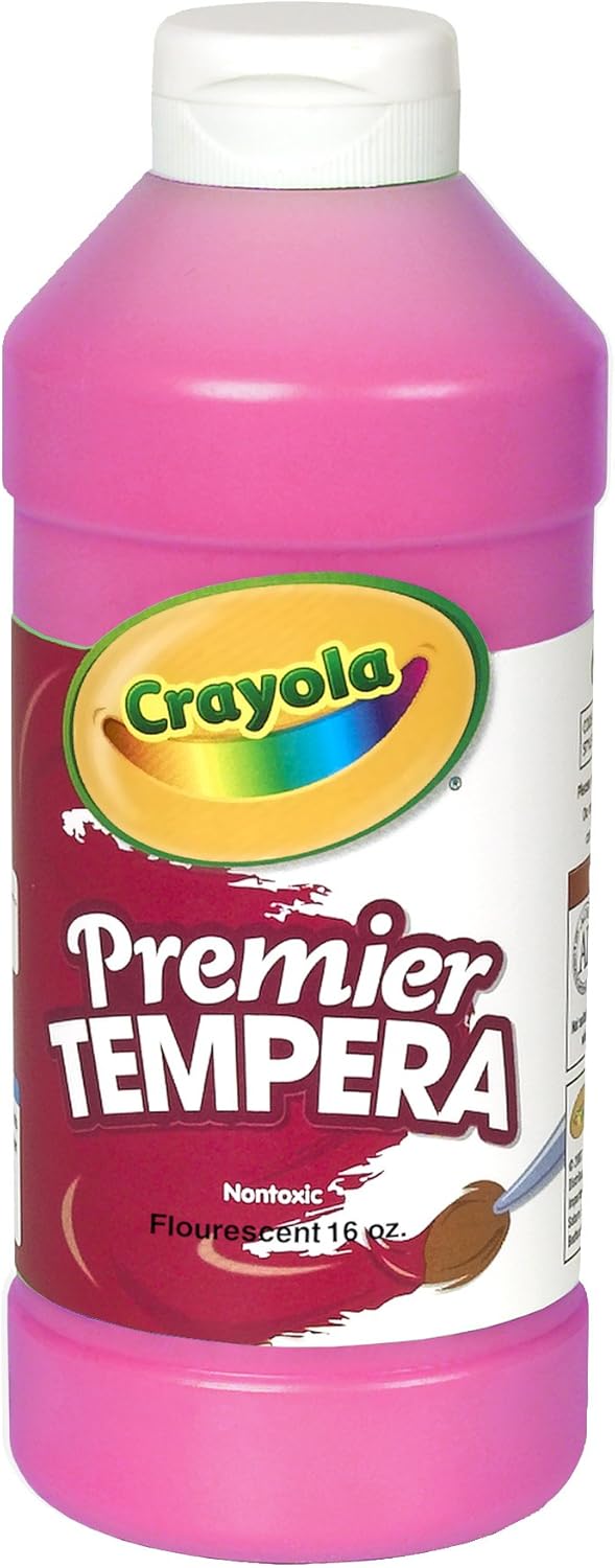 Crayola Fluorescent Paint 16-Ounce Plastic Squeeze Bottle, Ele Countric Blue: Toys & Games