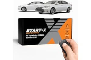 Start-X Remote Starter Kit for Toyota Avalon (2013, 2014, 2015, 2016, 2017, 2018), Camry (2012-2017) Vehicles | Push-to-Start Ignition | Plug N Play | Lock 3X to Remote Start | Zero Wire Splicing