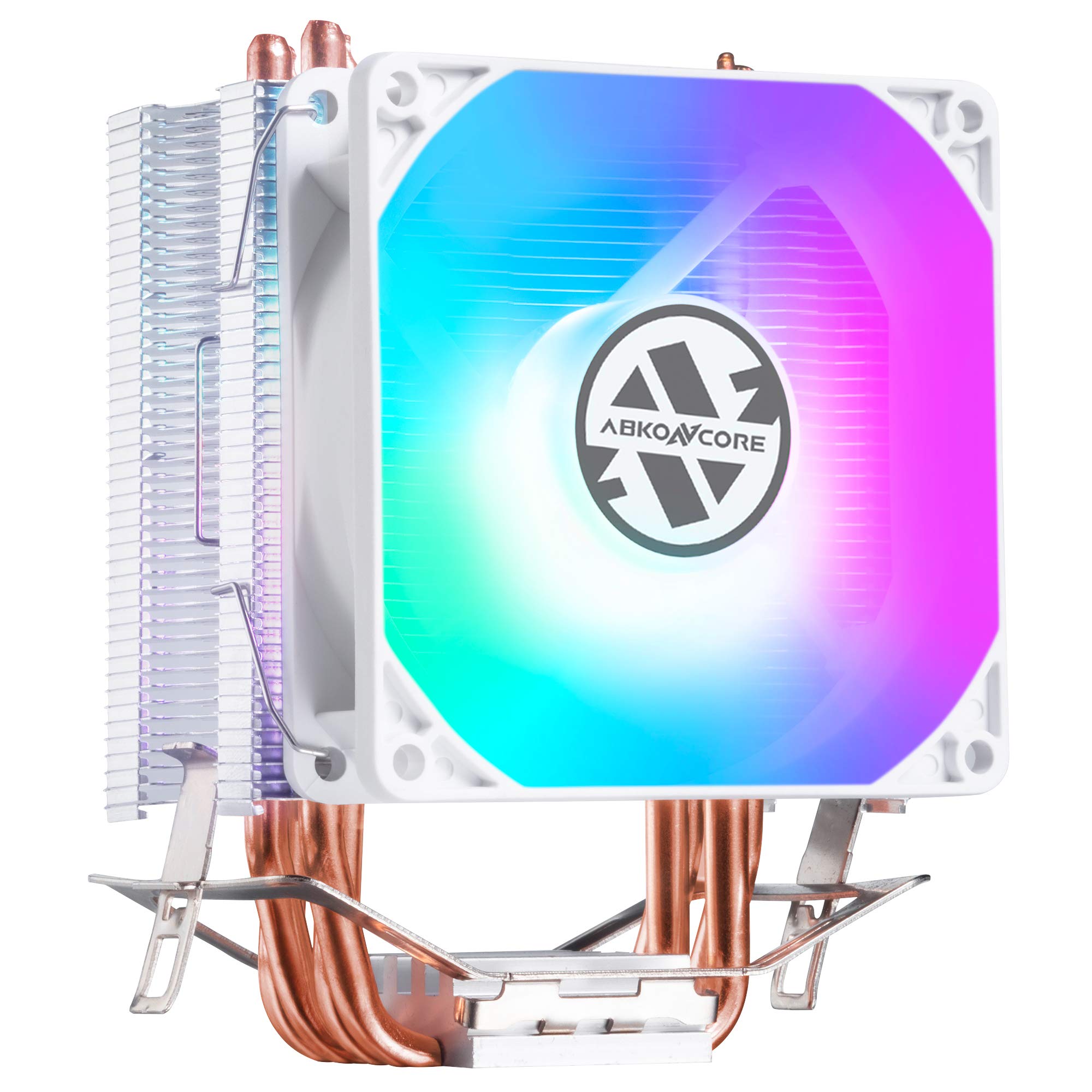 Buy ABKONCORE LED CPU Cooler White CT407W with 92mm PWM Silent Fan, 4