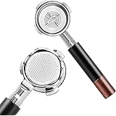 IKAPE 54mm Bottomless Naked Portafilter for Breville BES870/880 & Solis etc., Includes 18g Basket (Bambino Plus Not Supported)