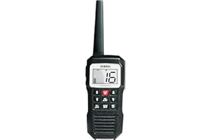 Uniden Atlantis 155 Handheld Two-Way VHF Marine Radio, Floating IPX8 Submersible Waterproof, Dual-Color Screen, All USA/International/Canadian Marine Channels, NOAA Weather Alert, 10 Hour Battery