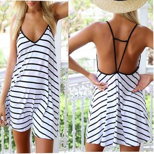 black v neck halter dress