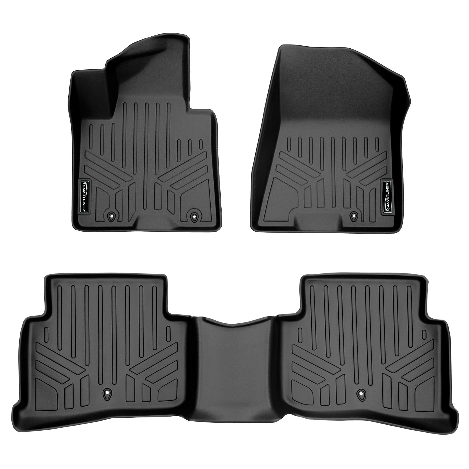 MAXLINER Custom Fit Floor Mats 2 Row Liner Set Compatible with 2019-2021 Hyundai Tucson Image