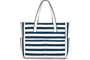 oscaurt Beach Bags for Women, Beach Tote Bag Waterproof Sandproof Swim Pool Bag Large Capacity Beach Bag with Wet Pocket