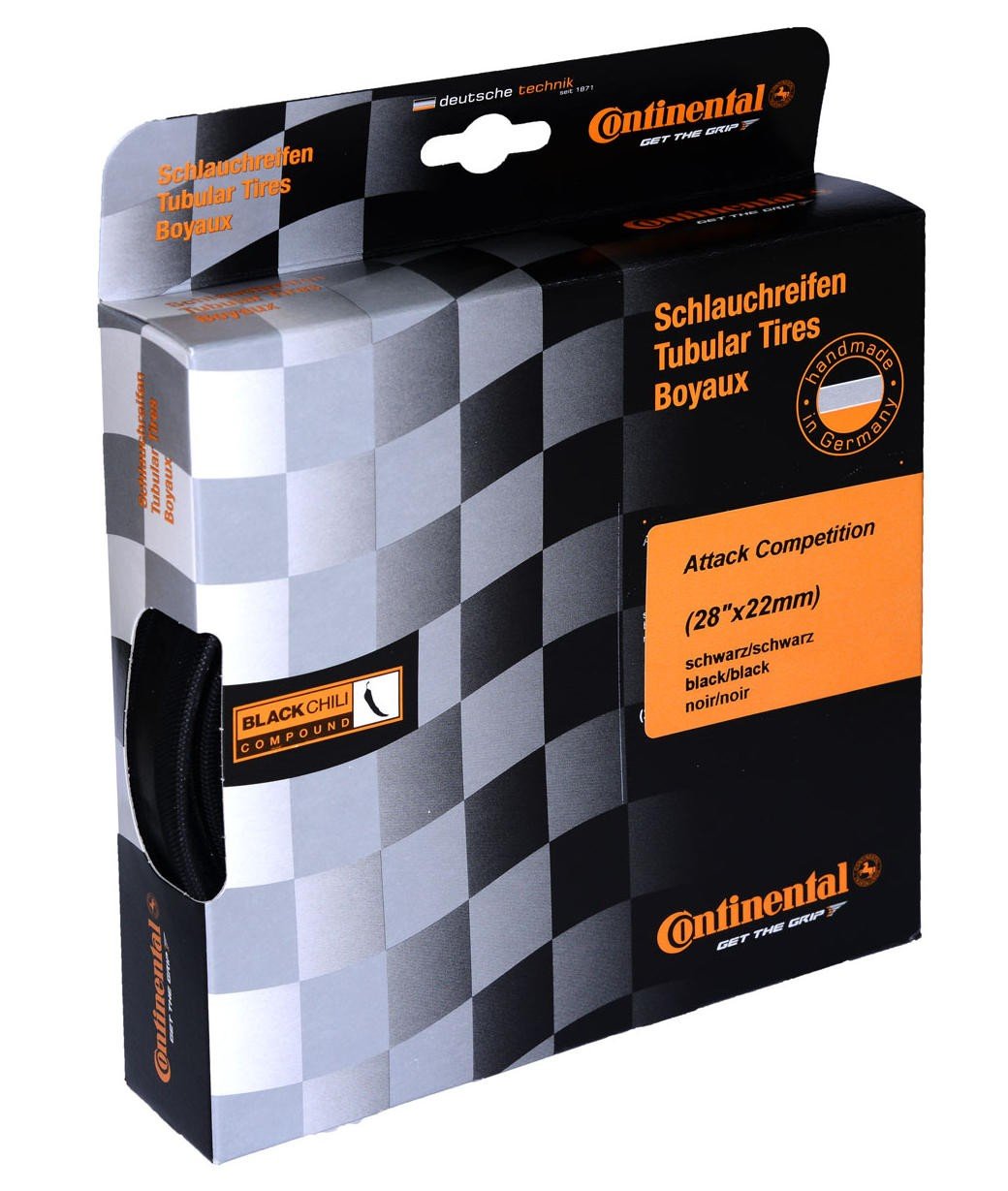 Continental Attack Compression Black Chili Front Tire, 28 x 22cc