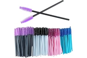 200pcs Mascara Wands, Spoolies for Lashes Disposable Eyelash Mascara Eyebrow Spoolie Applicator Makeup for Eyelash Extensions