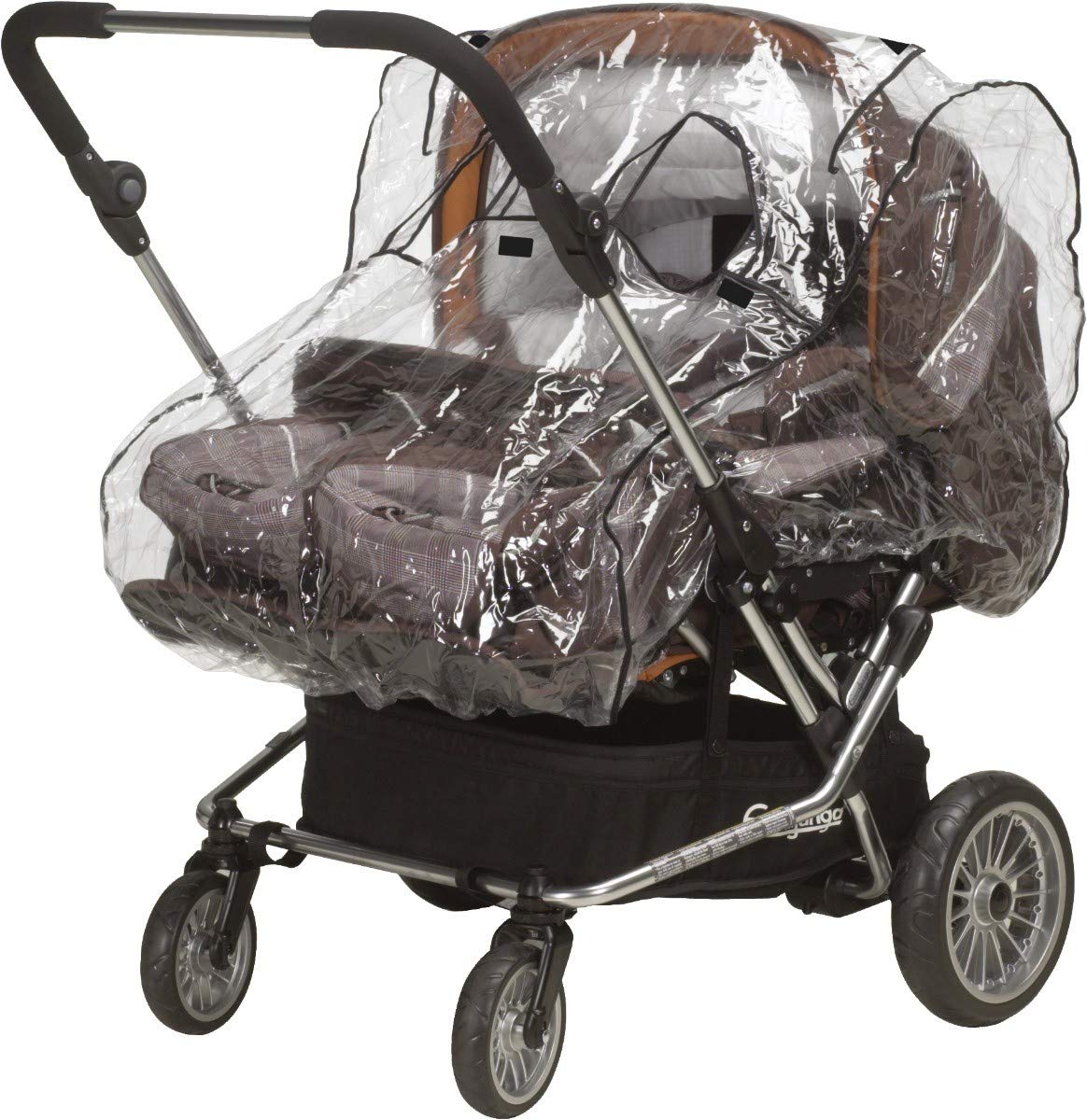 Playshoes Baby Travel Universal Duo Twin Rain Cover Transparent