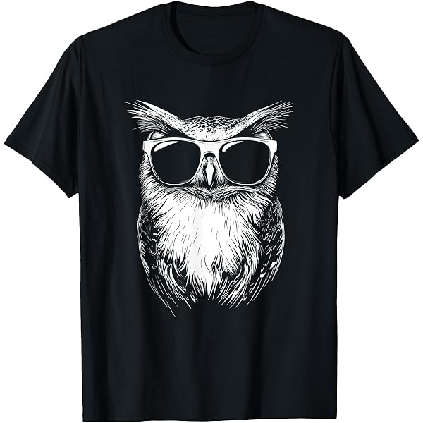 Amazon.com: Owl Retro Style Vintage T-Shirt : Clothing, Shoes