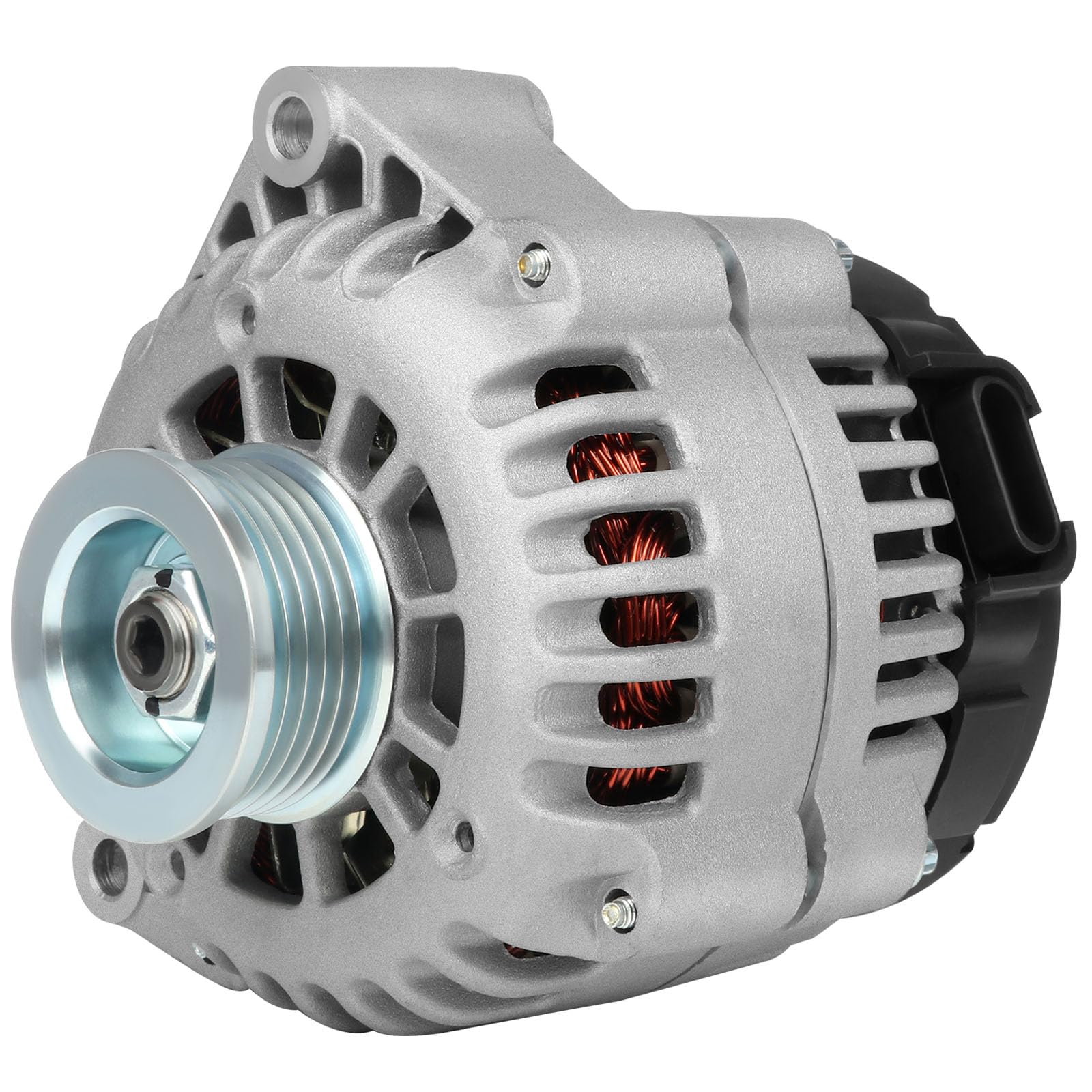 Photo 1 of SCITOO 8247N Alternator for Chevy C Truck Silverado 4.3L 4.8L 5.3L 6.0L 2000 2001 2002 2003 2004 12V 105Amp CW 6-Groove Pulley, 10464438 10464451 10464481 10480326M 10480476 15768829 19244728