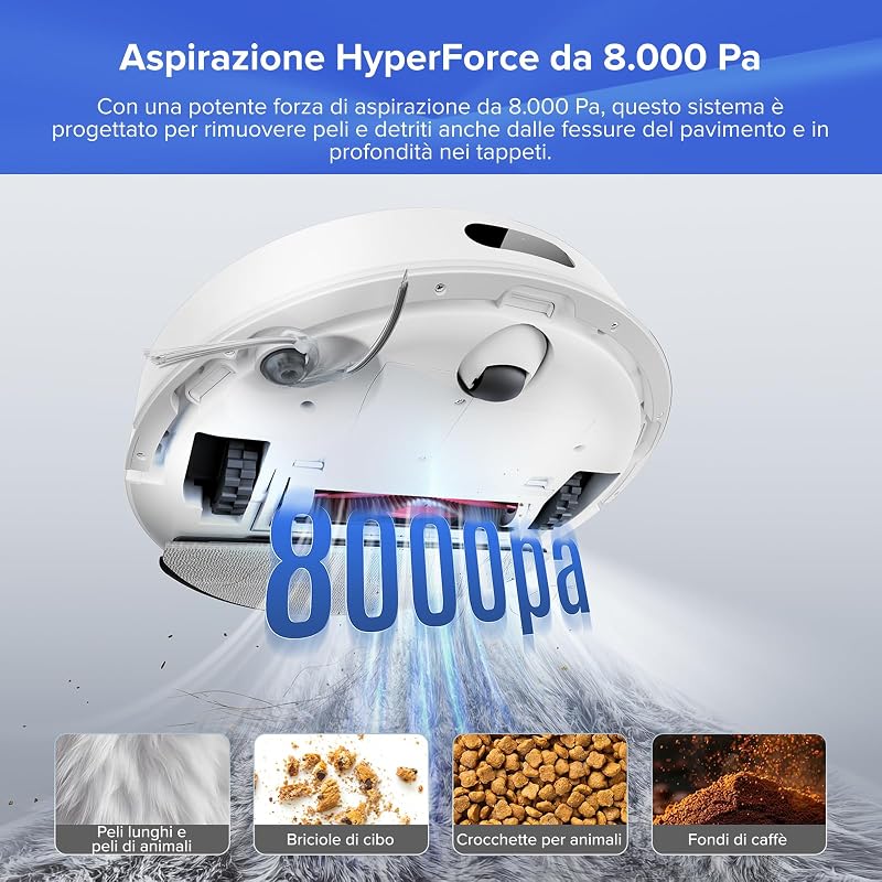 Q7 L5+ Set Robot Aspirapolvere con Stazione Svuotamento Automatico