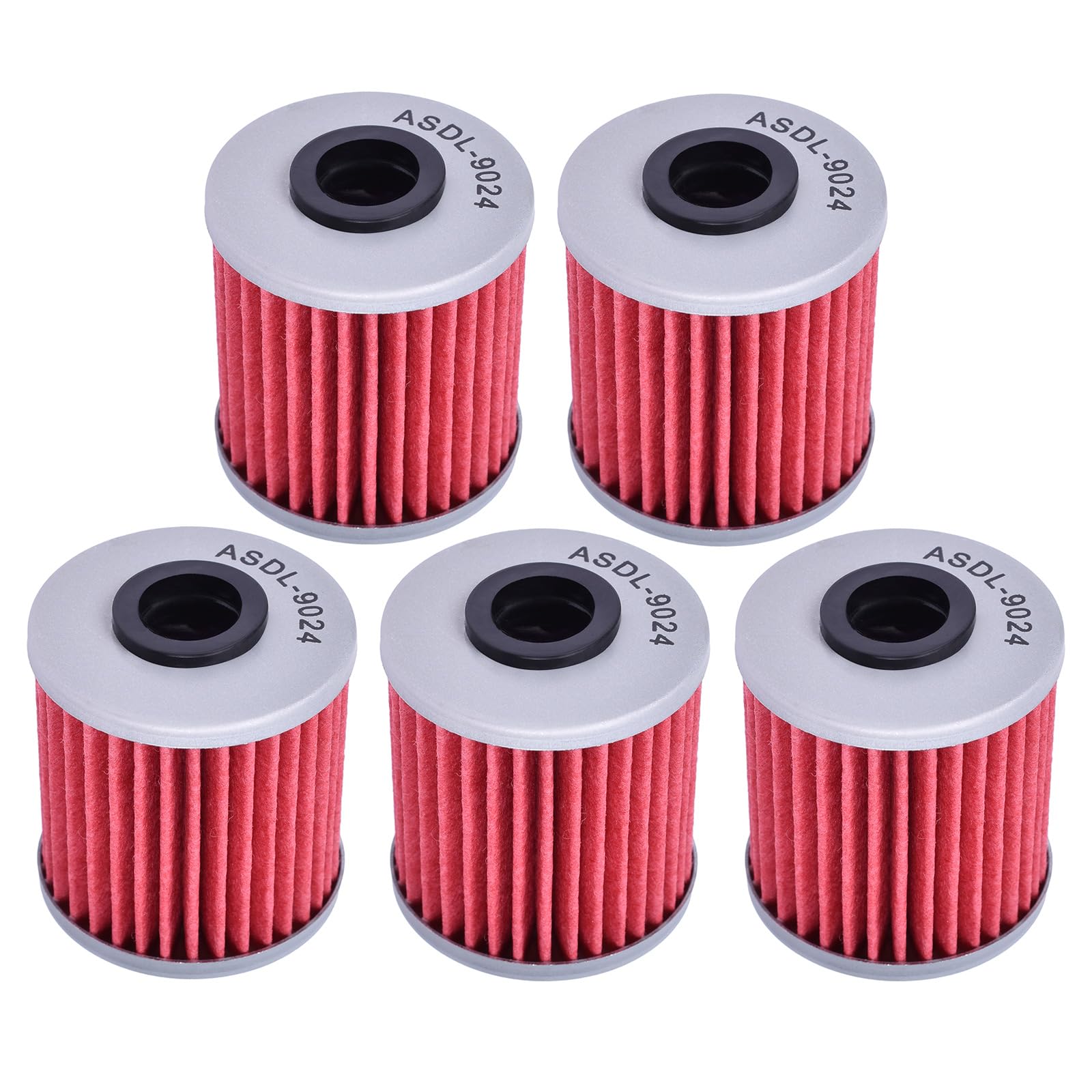 Photo 1 of 5pcs HF207 Oil Filter 52010-0001 for Kawasaki KX250F KX250 F 2004-2018 KX450 F KX-450 F 2016 2017 2018