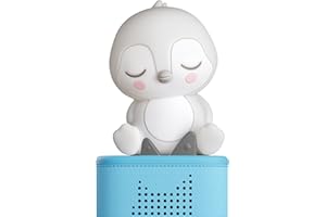 Tonies Night Light - Sleepy Penguin Audio Play Character from Sleepy Friends | Warm Glow | 140 Minutes of Beautifully Composed Melodies | Record Your Own Bedtime Stories