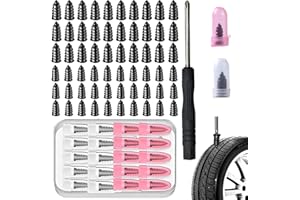60PCS Tire Repair Rubber Nails Kit with, 2026 New Tire Repair Rubber Nail, Tire Repair Screws Vacuum Tire Repair Plugs with B