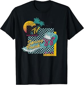MTV Spring Break '88 Vintage Surf Graphic T-Shirt