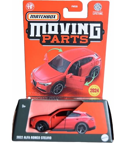 Amazon.com: Matchbox Moving Parts Alfa Romeo Stelvio, 2022 Model