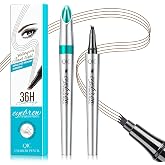 Eyebrow Pencil with 4 Tip Microblade for Natural Eyebrow Makeup Eyebrow Microblading Pen Waterproof &amp;Smudge-Proof (1# Light Brown)