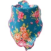 Arumary Soft 100% (80S) Cotton Floral Bandanas, Hair wrapper, Handkerchief, Hair scarf, Neckerchief, 22”X22”