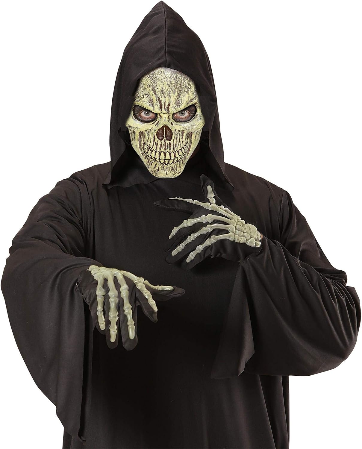 Widmann vd-wdm05393 Foam Skull Half Face Mask, One Size, Multi-coloured - Image 3