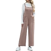 IWOLLENCE Jumpsuits For Women Boho Overalls Casual Long Bib Loose Women's Rompers with Pockets 2025