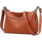 Sursee Genuine Leather Hobo Bag for Women Small Crossbody Purses Trendy Shoulder Bag