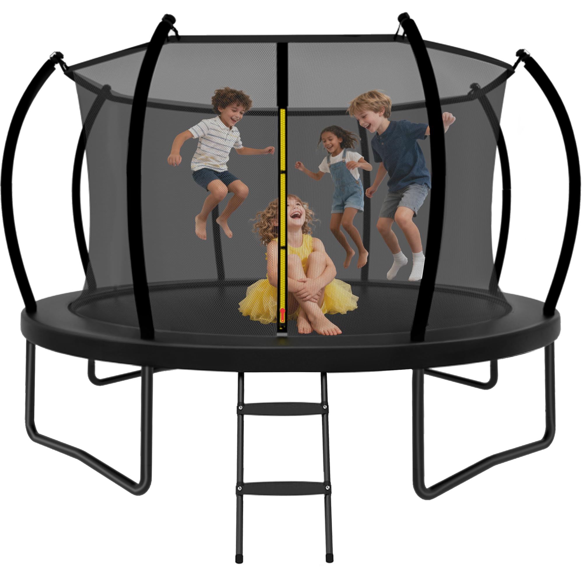 Photo 1 of **SCRAPES FROM TRANSPORT **Trampoline Outdoor 14FT with Safety Enclosure Net and Ladder, ASTM Approved Recreational Trampoline for Kids and Adults, Rust-Resistant Frame