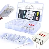 STEM Optical Refraction Reflection Experiment Kit,3-Way Linear Light Source | Physics Optical Set Magnetic Lense Triangular Prism Acrylic Glass Block Teaching Equipment for School Classroom &amp; Storage Box