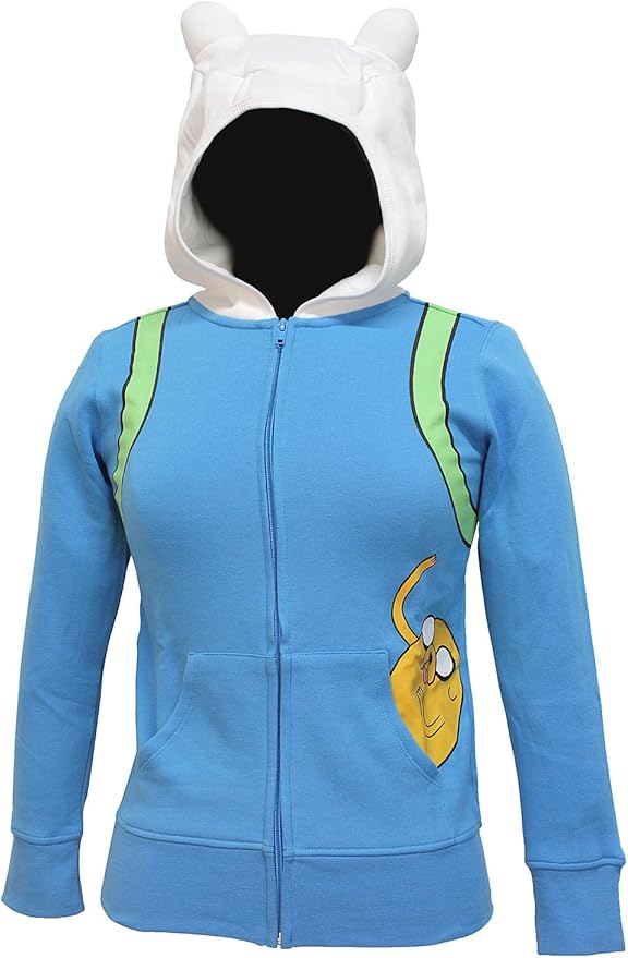 Adventure Time Women's Finn The Human Costume Hoodie