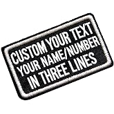 Customized Name Patch, Personalized Removable Tactical Patches Hook and Loop, Embroidered Military Name Patches for Dog Harness, Backpacks, Jackets (