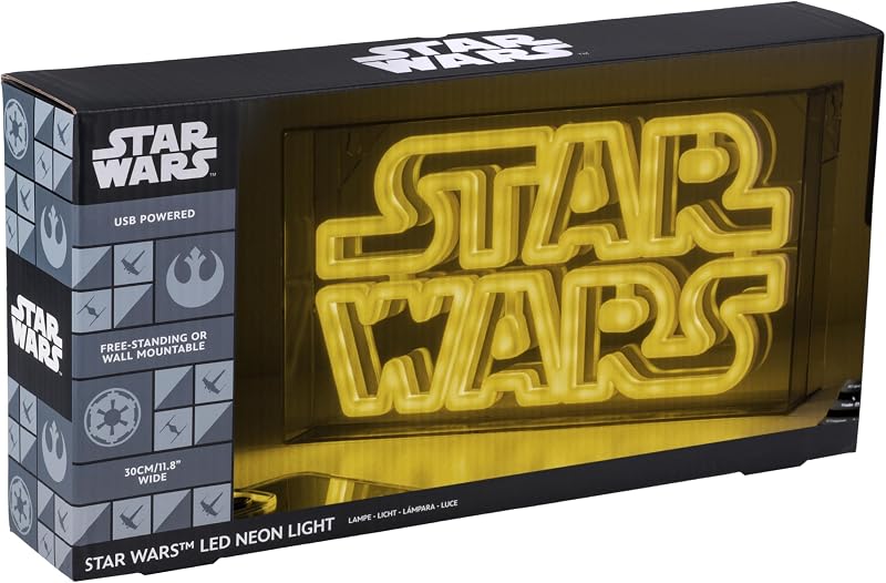 Paladone Star Wars LED Neon Light Officially Licensed Yellow