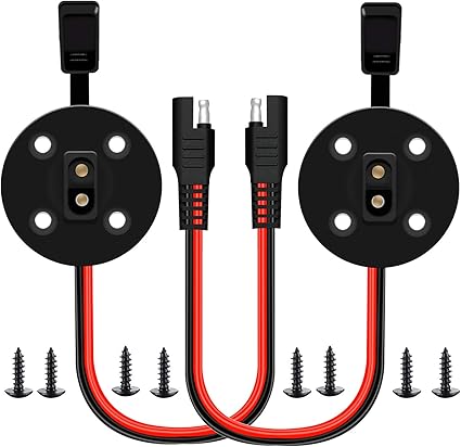 Sae Solarsteckdose Mit Seitenwandanschluss 12 Awg Wetterfest Sae Solarmodul Anschluss Sae Buchse Auf Stecker Verlangerungskabel Panel Fur Solargenerator Motorradgenerator Und Mehr Amazon De Garten