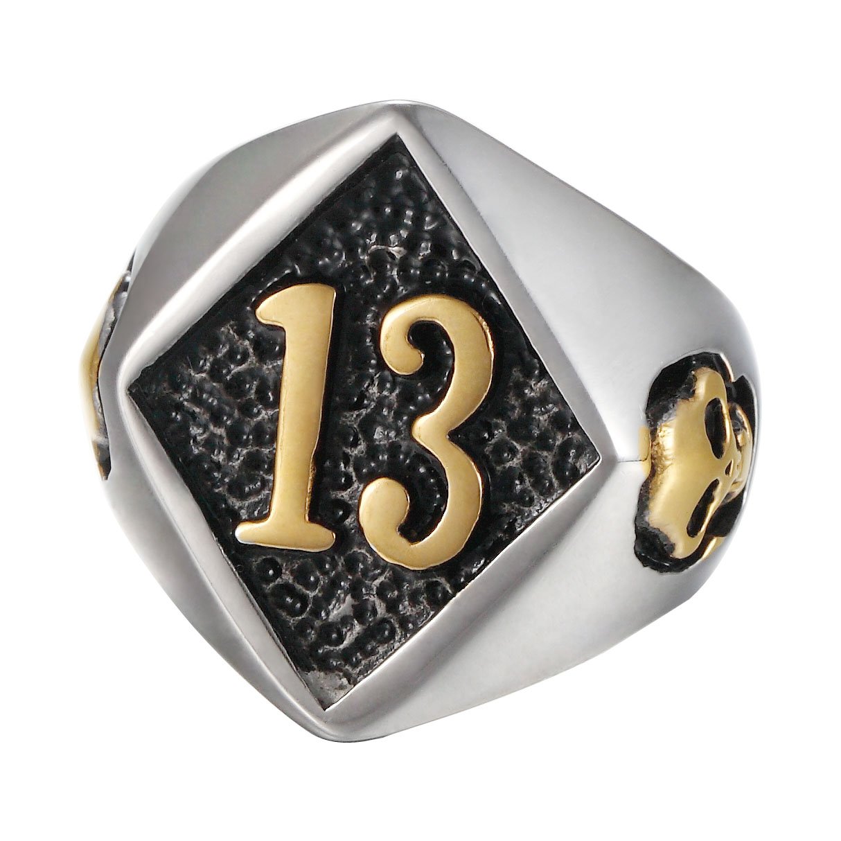 Zoro Stainless Steel Punk Gothic Gold Tone Lucky No 13