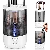 Electric Makeup Brush Cleaner Machine, 4 Timer Settings Cosmetic Brush Cleaner, Make Up Brush Cleaner Cleanser for All Size Brushes, Automatic Beauty Tool – Great Gift for Women