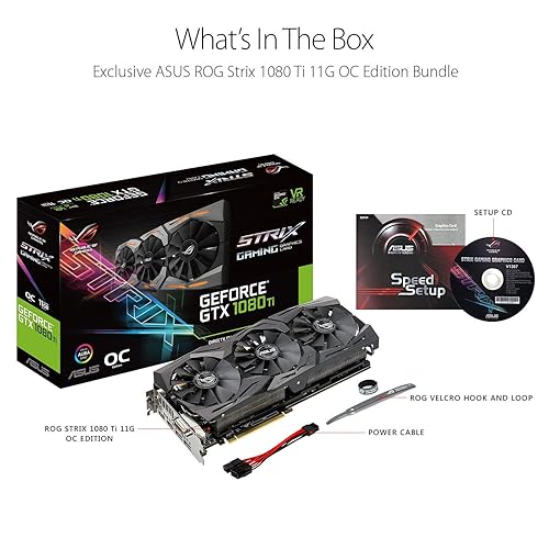 ASUS ROG-STRIX-GTX1080TI-O11G-GAMING GeForce 11GB OC Edition VR