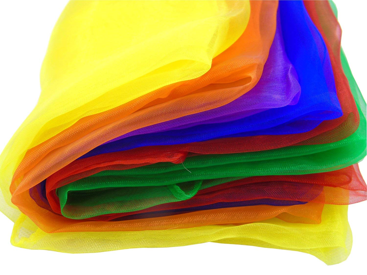 24 Pieces Scarves for Music and Movement Juggling Dance Scarves Square