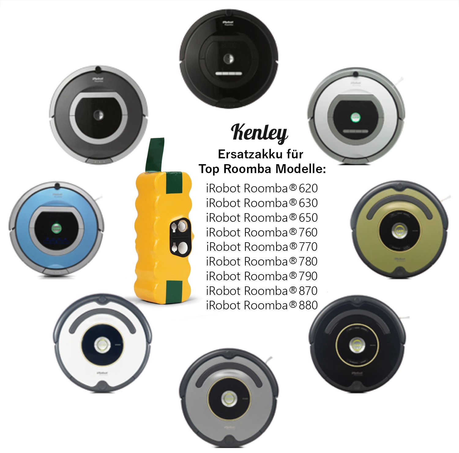 4500mAh Ni-MH APS Akku für iRobot Roomba 500 600 700 800 Serie passt R3 11702 80501 400000191