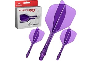 Mission Darts | Force 90 Vortex | Integrated Precision Moulded Dart Flight and Shaft System | Multiple Styles | Multiple Colours.