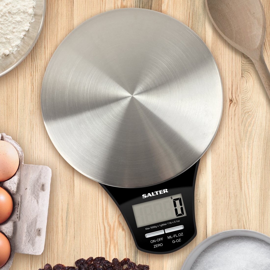 Salter Stainless Steel Digital Kitchen Scale