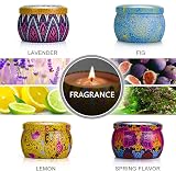 Yinuo Mirror Scented Soy Wax Candle Set 5.65 oz Tin 4 Fragrances view 2